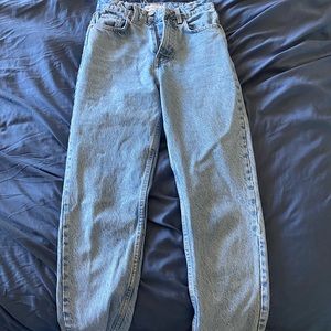 Zara straight leg mom jeans